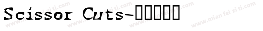 Scissor Cuts字体转换